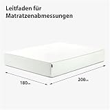 ZINUS Winter Cloud Memory Schaum Matratze | Anpassungsfähige 7-Zonen-Matratze | 180 x 200 cm | Höhe 30 cm | H3-H4 Mittelfest | | Rollmatratze | OEKO-TEX - 8