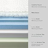 ZINUS Winter Cloud Memory Schaum Matratze | Anpassungsfähige 7-Zonen-Matratze | 180 x 200 cm | Höhe 30 cm | H3-H4 Mittelfest | | Rollmatratze | OEKO-TEX - 6