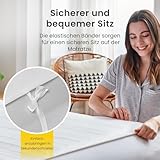 Cosi Home Wärmeunterbett – 150x80cm Premium Wärme-Unterbett mit integriertem Sicherheitssystem und Überhitzungsschutz – 3 Temperaturstufen mit Bedienung – Weiß - 4