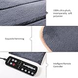 Snailax Massagematte mit Wärmefunktion, Massageauflage Heizkissen mit Wärme, 10 Vibrationsmotoren und 4 Therapieheizkissen,Elektrische Ganzkörpermassagegerät mit umschaltbarer Wärmefunktion, Geschenke - 5