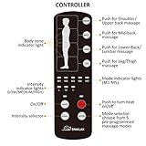 Snailax Massagematte mit Wärmefunktion, Massageauflage Heizkissen mit Wärme, 10 Vibrationsmotoren und 4 Therapieheizkissen,Elektrische Ganzkörpermassagegerät mit umschaltbarer Wärmefunktion, Geschenke - 6