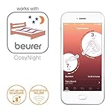 Beurer UB 200 CosyNight Spann-Wärmeunterbett, aus Flauschfaser, 2 Temperaturzonen, mit App und Alexa Sprachsteuerung - 3