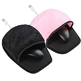 liuer 2PCS Büro Mauspad,Mauspad Heating Mats aus Plüsch USB Mauspad Beheizte Heizmatten Wärmematte Mousepad Ideal für Büro und Zuhause(29×22cm)