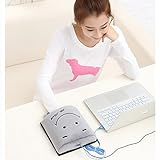 Gearmax® Handwärmer USB Mausunterlage,Smiley Gesichts Plüsch Maus pad (Grau)(Kabel Zufällige Farbe) - 4
