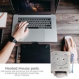 Gearmax® Handwärmer USB Mausunterlage,Smiley Gesichts Plüsch Maus pad (Grau)(Kabel Zufällige Farbe) - 6