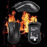 XSERNR Verdrahtete Maus Mode Winter Ergonomisch beheizte Wired USB Maus-Schnur-Mäuse-Stecker und Spielen 100 0dpi. Einstellbar for Halloween Weihnachten Neujahr qujunji (Color : Black) - 7