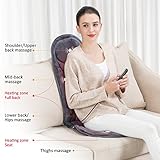 SNAILAX Massagesitzauflage mit Wärme- und Vibrationsfunktion für Rückenmassage und Köpermassage zuhause und im Büro,Massagematte zur Entspannung, Geschenke für Damen, Herren, Papa Mama - 3