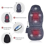 SNAILAX Massagesitzauflage mit Wärme- und Vibrationsfunktion für Rückenmassage und Köpermassage zuhause und im Büro,Massagematte zur Entspannung, Geschenke für Damen, Herren, Papa Mama - 4