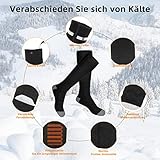 Beheizte Socken Beheizbare Socken Damen Herren,Elektrische Warme Socken Wiederaufladbare 4000 mAh Batterie Heizsocken Elektrisch Fusswärmer - 3