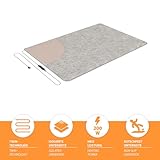 Mi-Heat Beheizbare Teppich-Unterlage 100x140cm – Unter Teppich Heizung Heizteppich Fußmatte Wärmeteppich 25°C - 3
