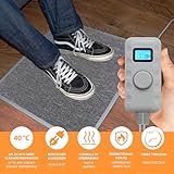 Warm Feet Infrarot Heizteppich Heizmatte 55x105cm 155W mit Thermostat Timer Sleep-Funktion - 2