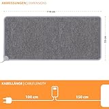 Warm Feet Infrarot Heizteppich Heizmatte 55x105cm 155W mit Thermostat Timer Sleep-Funktion - 4