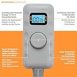 Warm Feet Infrarot Heizteppich Heizmatte 55x105cm 155W mit Thermostat Timer Sleep-Funktion - 5