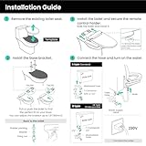 VOVO STYLEMENT VB-6100SR Elektronischer intelligenter Bidet-WC-Sitz - 6