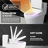 VOVO VB-4000SE Elektronischer Smart Bidet Toilettensitz, Länglich, Selbstreinigende Düse aus Volledelstahl, Nachtlicht, Desodorierung, umweltfreundliche Energieeinsparung, beheizter Sitz… (VB-4000SE) - 4