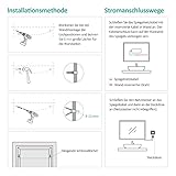EMKE LED Badspiegel 80x60cm Badezimmerspiegel mit Beleuchtung kaltweiß Lichtspiegel Wandspiegel mit Touchschalter IP44 energiesparend - 8