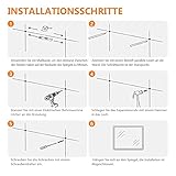 Bath-mann LED Badspiegel 80x60cm mit Beleuchtung Kaltweiß Badezimmerspiegel Spiegel mit Touch Lichtschalter, 3X Vergrößerung Lupe Schminkspiegel, Beschlagfrei, Uhr, Wandspiegel Horizontal - 8