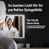 Talos Moon Badspiegel mit Beleuchtung – Badezimmerspiegel 120 x 70 cm – LED Spiegel mit umlaufenden Raumlicht – Lichtfarbe neutralweiß – hochwertiger Aluminiumrahmen - 3