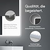 Talos Moon Badspiegel mit Beleuchtung – Badezimmerspiegel 120 x 70 cm – LED Spiegel mit umlaufenden Raumlicht – Lichtfarbe neutralweiß – hochwertiger Aluminiumrahmen - 5