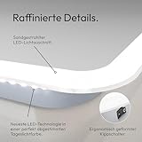 Talos Moon Badspiegel mit Beleuchtung – Badezimmerspiegel 120 x 70 cm – LED Spiegel mit umlaufenden Raumlicht – Lichtfarbe neutralweiß – hochwertiger Aluminiumrahmen - 6