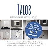 Talos Moon Badspiegel mit Beleuchtung – Badezimmerspiegel 120 x 70 cm – LED Spiegel mit umlaufenden Raumlicht – Lichtfarbe neutralweiß – hochwertiger Aluminiumrahmen - 8