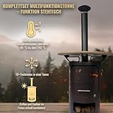 A. Weyck Tools Stehtisch beheizt Multifunktionstonne Feuertonne für Dutch Oven Feuerplatte Pizza #829 - 2