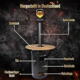 A. Weyck Tools Stehtisch beheizt Multifunktionstonne Feuertonne für Dutch Oven Feuerplatte Pizza #829 - 3