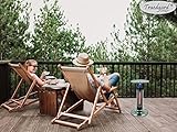 Traedgard Infrarot Heizstrahler Tisch Rantum - Bistro Glastisch mit integrierter Heizung für Terrasse und Garten - integrierte LED Beleuchtung für stimmiges Ambiente - 5
