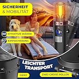 KESSER® Heizstrahler Gas KE12 Heizpilz für Terrasse Terrassenheizer Terrassenheizstrahler , Freiluftheizung 12,5 kW Gasheizstrahler gasheizer , Wärmestrahler, Heizgerät – inkl. Schutzhülle Schwarz - 4