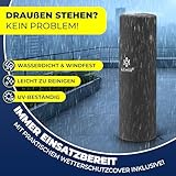 KESSER® Heizstrahler Gas KE12 Heizpilz für Terrasse Terrassenheizer Terrassenheizstrahler , Freiluftheizung 12,5 kW Gasheizstrahler gasheizer , Wärmestrahler, Heizgerät – inkl. Schutzhülle Schwarz - 8