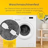 Cosi Home Luxus Heizdecke mit Abschaltautomatik – Elektrische Wärmedecke mit Überhitzungsschutz, 9 Heizstufen, Waschbar, Fernbedienung – Kuscheldecke flauschig aus Kunstfell, 180x130cm – Grau - 6