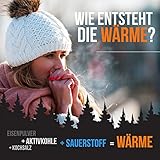 HELLO HEAT -Warmpack- Handwärmer, 10 oder 20 Paar I Wärmepads für 8 Stunden Wärme I Sofort aktivierbare Taschenwärmer I Zuverlässiges Heatpad – für Jackentasche, Hosentasche & als Handschuhwärmer (40) - 5