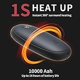 Unigear Handwärmer 10000mAh Schnelllade Wiederaufladbar, Elektrische tragbare USB-Taschenwärmer powerbank mit 21 Heizstufen von 35-55°C & digitalem Bildschirm für Raynauds, Outdoor, Jagd,Camping - 2