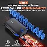 BOLEi Handwärmer USB,Handwärmer elektrisch,Handwärmer Wiederaufladbar,Powerbank Handwärmer,Elektrischer Taschenwärmer,Hand Warmers Rechargeable,aufladbarer handwärmer,Hand Warmers Rechargeable - 3