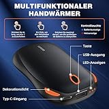 BOLEi Handwärmer USB,Handwärmer elektrisch,Handwärmer Wiederaufladbar,Powerbank Handwärmer,Elektrischer Taschenwärmer,Hand Warmers Rechargeable,aufladbarer handwärmer,Hand Warmers Rechargeable - 7