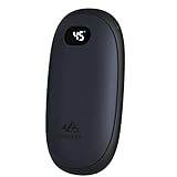 Unigear Handwärmer wiederaufladbar, 5200mAh Wiederverwendbare elektrische Handwärmer Powerbank USB tragbar mit freier Heizstufen von 35-55°C & digitalem Bildschirm, Hitze für Raynauds Outdoor Wandern