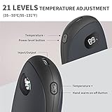 Unigear Handwärmer wiederaufladbar, 5200mAh Wiederverwendbare elektrische Handwärmer Powerbank USB tragbar mit freier Heizstufen von 35-55°C & digitalem Bildschirm, Hitze für Raynauds Outdoor Wandern - 2