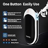 Handwärmer, 10000mAh Handwärmer Elektrisch Wiederaufladbare Tragbare Taschenwärmer Power Bank, Geschenkideen für Outdoor-Sport Jagd Golf Camping, Winter Geschenk für Frauen Männer - 4