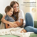 Wärmflasche Groß mit Luxus Bezug, UMHeLL Hochwertige 1,8 Liter Gummi Bettflasche Extrem Weicher Plüschbezug mit Handwärmer, Kälteschutz für Kinder Frauen Erwachsene [Hand Tasche Cover] -Schwarz - 2