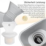 Wärmflasche Groß mit Luxus Bezug, UMHeLL Hochwertige 1,8 Liter Gummi Bettflasche Extrem Weicher Plüschbezug mit Handwärmer, Kälteschutz für Kinder Frauen Erwachsene [Hand Tasche Cover] -Schwarz - 6