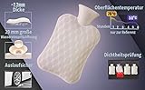 BYXAS Wärmflasche mit Hand Tasche Cover – 2.0L BPA frei PVC Wasser Tasche, geruchlos Superior Material, ideal für Schmerzlinderung, grau - 4