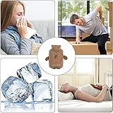 Wärmflasche mit Bezug - Wärmflasche Groß 2 Liter Gummi Wärmeflasche mit Kuschelweichem Bezug, Wärmflasche Tier zur Schmerzlinderung für Bauch Rücken Beine, Geschenke für Familie und Freunde（2L） - 6