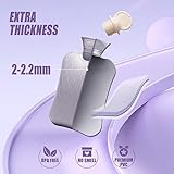 FORICOM Wärmflasche-PVC 1.8L heißes Wasser Tasche mit weichem Deckel, Bpa frei, geruchlos, für Schmerzlinderung lindern Schmerzen kalt heiß Therapie (Sky Blue) - 2