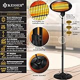 KESSER® Heizstrahler 2000 Watt ✓ Infrarot ✓ Standheizer ✓ Terrassenheizung ✓ Terassen ✓ Strahler ✓ Höhenverstellbar ✓ Quarzstrahler ✓ Innen - Außen ✓ Wickeltischheizstrahler - 2