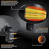 KESSER® Heizstrahler 2000 Watt ✓ Infrarot ✓ Standheizer ✓ Terrassenheizung ✓ Terassen ✓ Strahler ✓ Höhenverstellbar ✓ Quarzstrahler ✓ Innen - Außen ✓ Wickeltischheizstrahler - 4