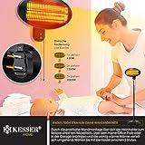 KESSER® Heizstrahler 2000 Watt ✓ Infrarot ✓ Standheizer ✓ Terrassenheizung ✓ Terassen ✓ Strahler ✓ Höhenverstellbar ✓ Quarzstrahler ✓ Innen - Außen ✓ Wickeltischheizstrahler - 8