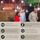 Klarstein Heizstrahler, 2500W Infrarot Heizstrahler, Elektrischer Heizstrahler für die Terrasse, Fernbedienung, IP34 Infrarotstrahler, Terrassenheizstrahler CO2-Frei, Wärmestrahler für Wand & Decke - 2