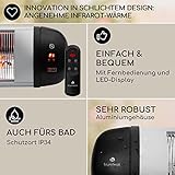 Klarstein Heizstrahler, 2500W Infrarot Heizstrahler, Elektrischer Heizstrahler für die Terrasse, Fernbedienung, IP34 Infrarotstrahler, Terrassenheizstrahler CO2-Frei, Wärmestrahler für Wand & Decke - 6