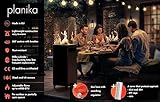 Planika – Faro – Terrassenheizer Gas schwarzer, 8kW tragbarer und freistehender, Propan Heizpilz für Ihren Garten und Terrasse (Faro + Abdeckung) - 3