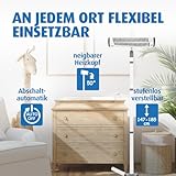 Reer Wickeltischstrahler EasyHeat Flex, Heizstrahler mit Standfuß, Wärmelampe fürs Baby, kompaktes Design, 1 Stück (1er Pack), weiß - 4